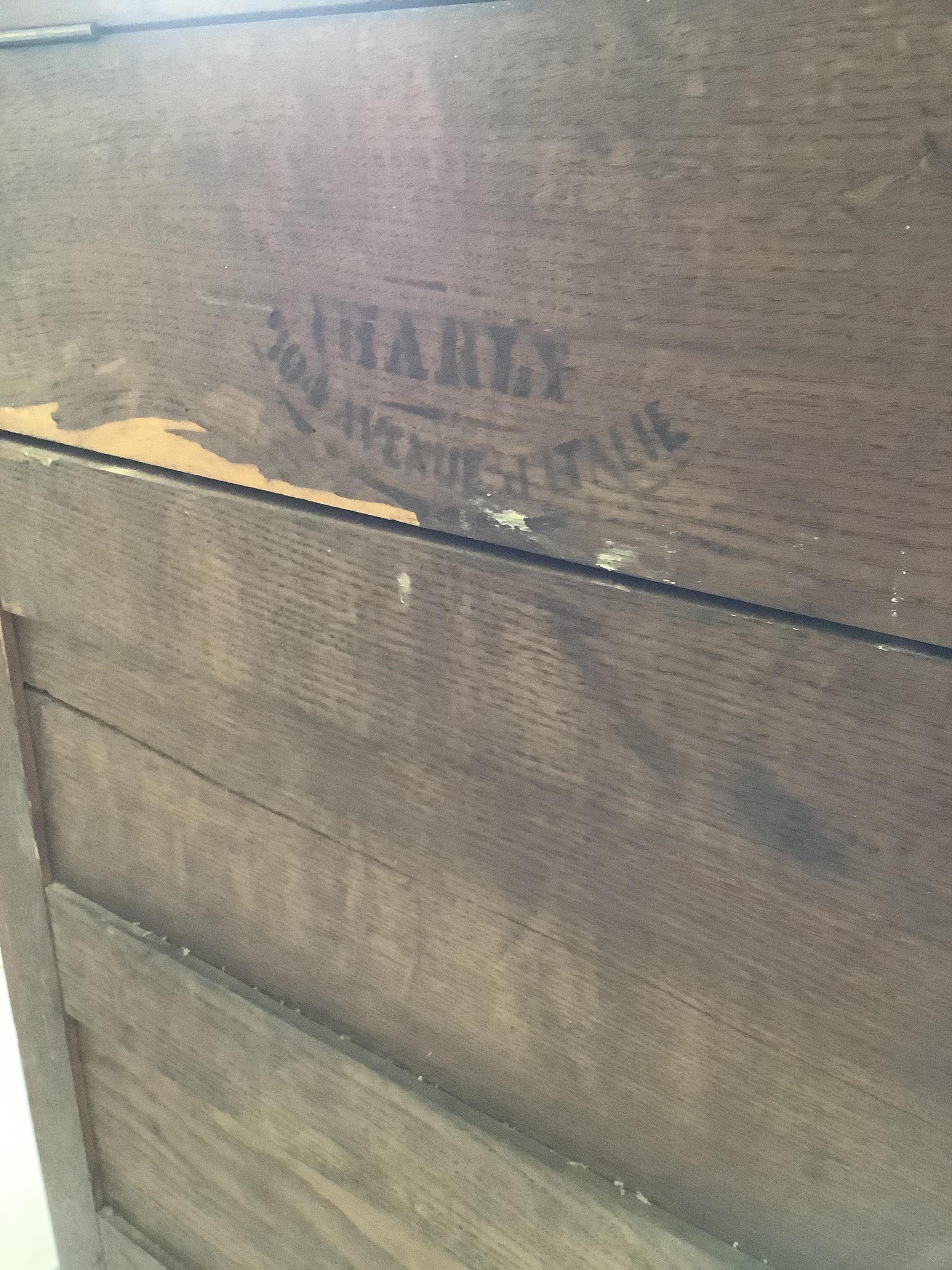 A 19th century French figured walnut enclosed washstand, width 80cm, depth 44cm, height 95cm. Condition - poor to fair